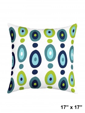 Double Sided Abstract Print Cushion & Filler